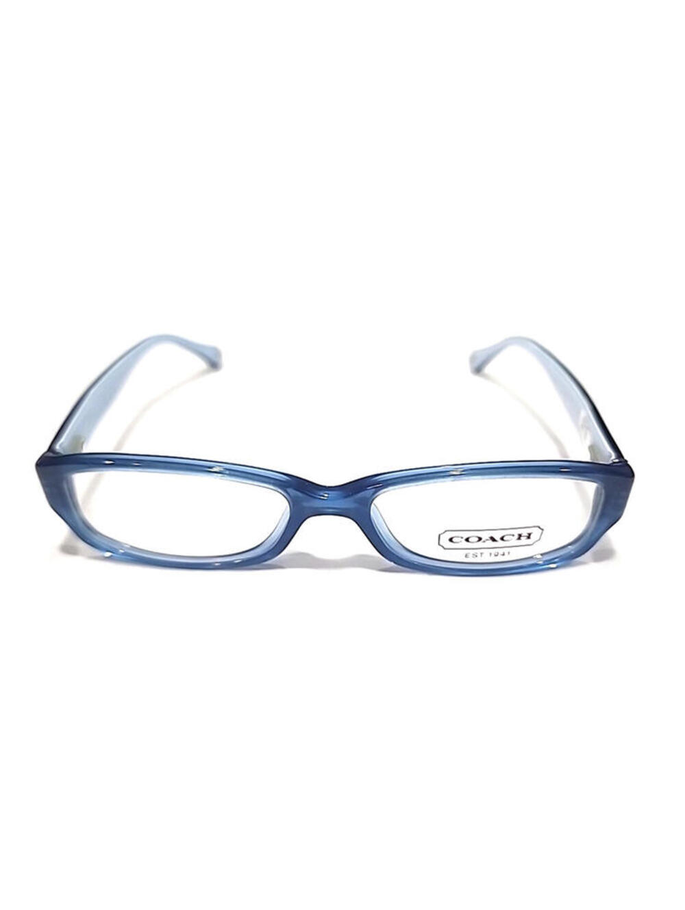 Coach HC6001 Emily 5056 Small Blue Rectangle Eyeglasses Frame 48-15 135 New - Picture 2 of 7